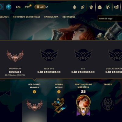 Bronze 1 com 80 Champs e 4 Skins