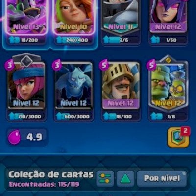 Conta de Clash Royale