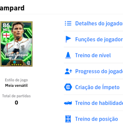 Conta efootball com Lampard 104