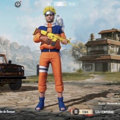CONTA PUBG MOBILE NIVEL 18 COM O CONJUNTO DO NARUTO