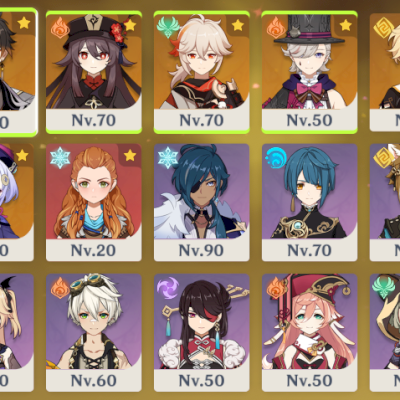 HUTAO C2 + ZHONGLI C1 + KAZUHA + LYNEY + ALOY