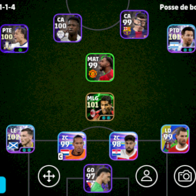 CONTA EFOOTBALL FORÇA 3070 1 ICONS E 2 SHOWTIMES BRABOS