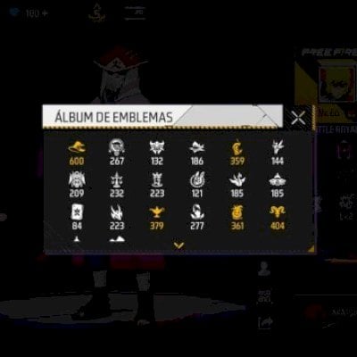 Conta antiga com vários itens.