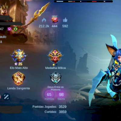 Conta Mobile Legends (Focada em mago e suporte)