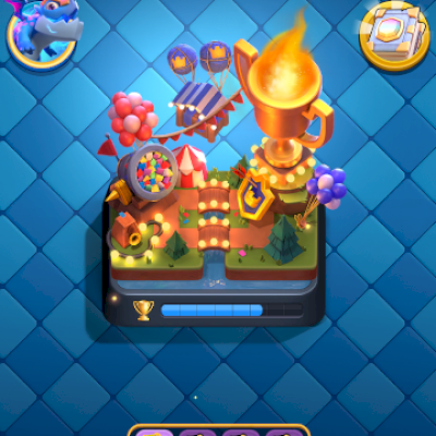 Conta nível 40, 117 cartas, +400 gemas, variedades de emotes e etc