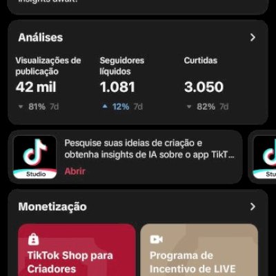 CONTA TIKTOK - 10.3K COM SEGUIDORES E VIEWS 100% REAIS!