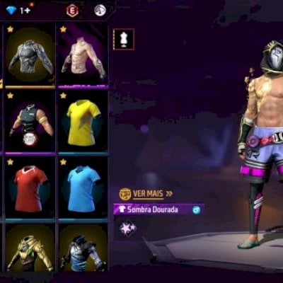 Conta de FF  gemada, conta criada em 2019