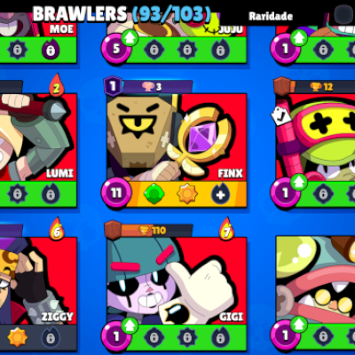 Conta de brawl stars com 2 mega lendários.