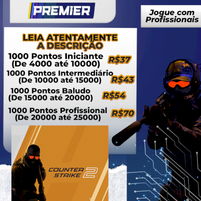 Boost na Premier CS2 - Jogador Profissional