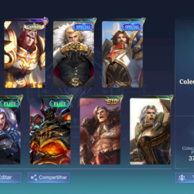 Conta Mobile Legends com 172 skins / 3 collectors