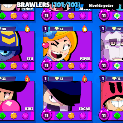 CONTA DE BRAWL STARS FULL COM DIVERSAS SKINS RARAS DIRETAMENTE PARA SEU E-MAIL