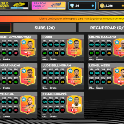 Conta de Dream League Soccer quase full a venda