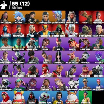 Conta Fortnite >> 55 Skins, Thor, Stark, wolverine e+ Entrega Automatica!