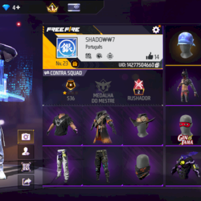 Conta free fire com a skin do coelhão!