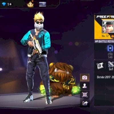 Conta nível 72. Colete angelical, tênis mlk angelical e Astro, barba do velho.