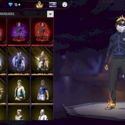 🔥 Conta nível 63 — pronta para jogar!  🏆 Battle Royale: 5.597 pontos 🎖️ Medal
