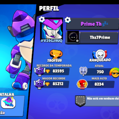 Vendo conta de Brawl stars 85K de troféus.