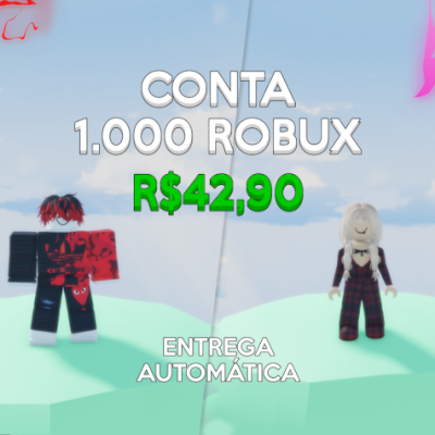 CONTA COM 1000 ROBUX BARATO {ENTREGA AUTOMATICA}