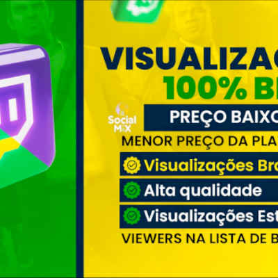 Twitch Viewers Online | 1 HORA | 24 HORAS | 7 DIAS | 1 MÊS (VIEWS 100% estáveis)