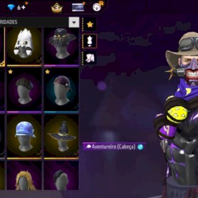 Conta FF nível 59 , 1520 likes , coelhao elétrico , aventureiro