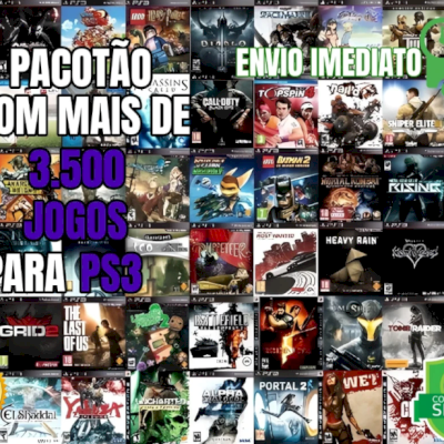 +3500 jogos para PS3 - super pacote + tutoriais!
