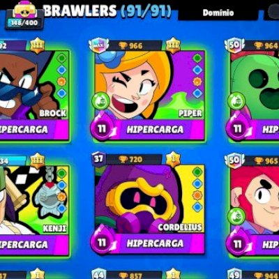 Conta Brawl Stars criada em 2018. 91 Brawlers, 41k trofeus., 24 hiper