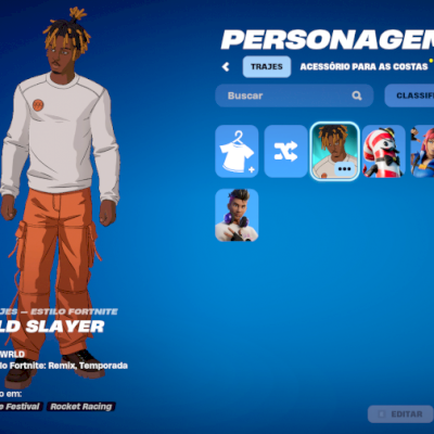 CONTAS PARA INICIANTES 5 SKINS, INCLUINDO (JUICE WRLD DO EVENTO)