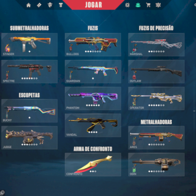 vendo conta de valorant com MUITAS skins ex-imortal 3, atualmente unranked