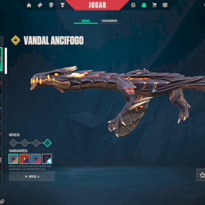 Conta valorant com vandal e faca