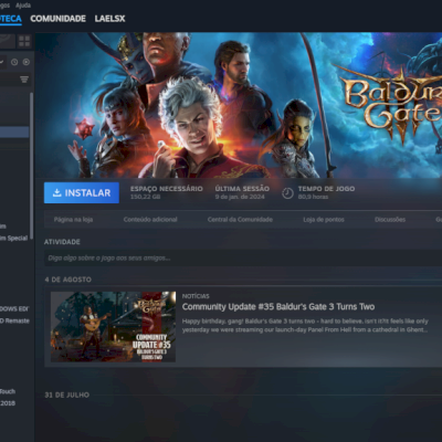 Nba2k26 + Baldurs Gate 3 + Hogwarts Legacy + Vários outros