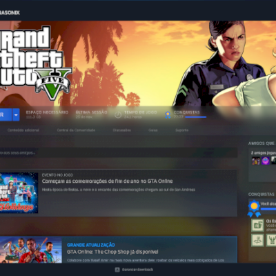 Conta com GTA 5 (TODAS AS CONQUISTAS) Promoção!!!!!