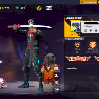 conta free fire para ap