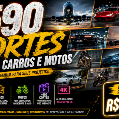 ✈️🏎️ +590 Cortes de Aviões, Carros e Motos-Conteúdo Viral_ENTREGA AUTOMÁTICA 🎯