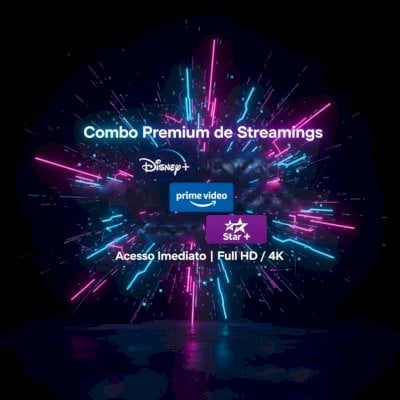 COMBO DE STREAMINGS – Netflix, Disney+, HBO Max, Prime Video e mais! FULL HD/4K