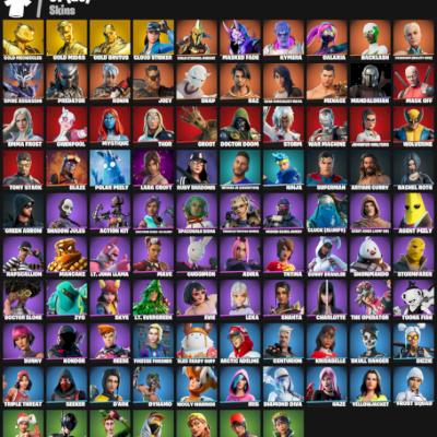 CONTA COM MIDAS,NINJA,NEYMAR,HEROINA,PASSE DA MARVEL, JOGADORA E COISAS TRYHARD