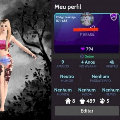 Conta Avakin life feminina