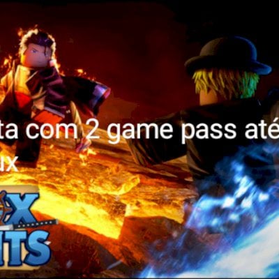 Conta de blox fruits com 2 game pass até 450 robux da sua escolha.