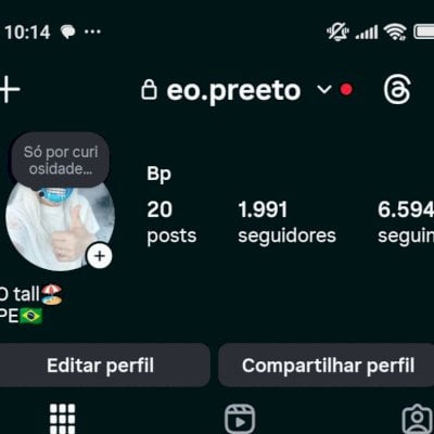 Conta Instagram+1,9K SEGUIDORES