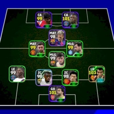 Efootball mobile contas