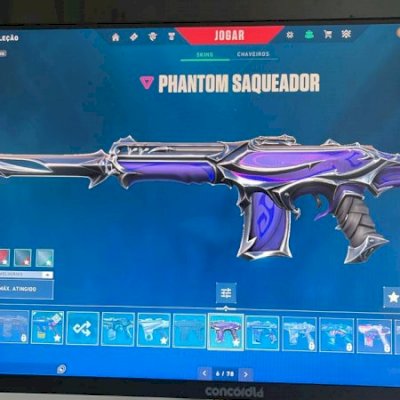 Conta valorant platina 2 com várias skins