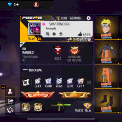 CONTA FREE FIRE CALÇA ANGELICAL Branca M