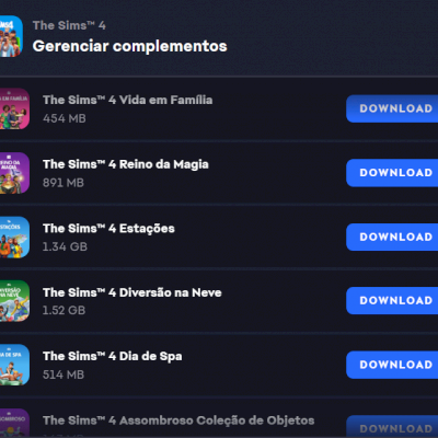 Pacote The Sims 4