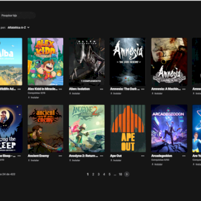 Epic Games 422 jogos