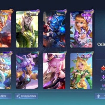 VENDO CONTA NOVA SMURF COM SKIN DO MOSCOV, LESLEY, DA LAYLA STAR , ENTRE OUTRAS.