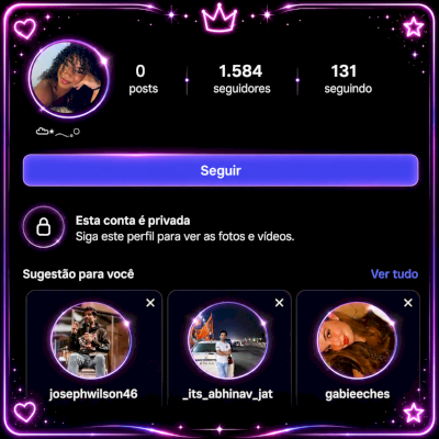 CONTAS FEMININAS 2013 COM 900 A 2K SEGUIDORES+ EMAIL INCLUSO ✅