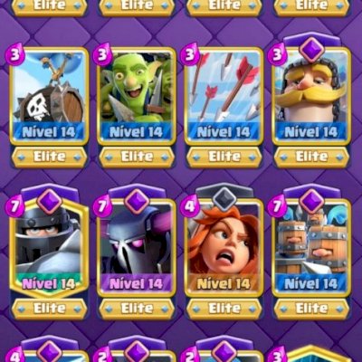 Conta lvl 61 de 9 anos, 27 elites, 2 champ full, 15 evos, 9k troféus, 143 emotes