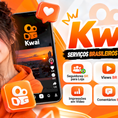 Kwai 🔰 Seguidores Brasileiros, Curtidas, Visualizações, Comentários e Serviços