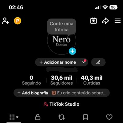 Contas TikTok - Com Seguidores e VIEWS 100% Reais e LIVE LIBERADA!