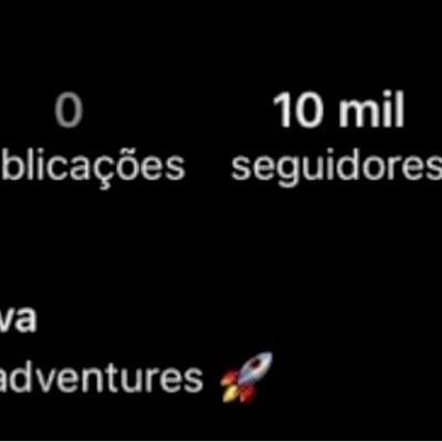 CONTA DE 2013 E 10K DE SEGUIDOR DO INSTAGRAM