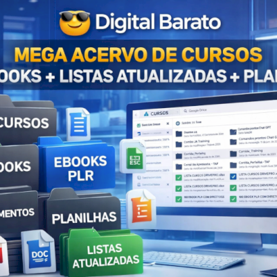 📚🔥 ACERVO COMPLETO DE CURSOS, EBOOKS E TREINAMENTOS DIGITAIS 🚀